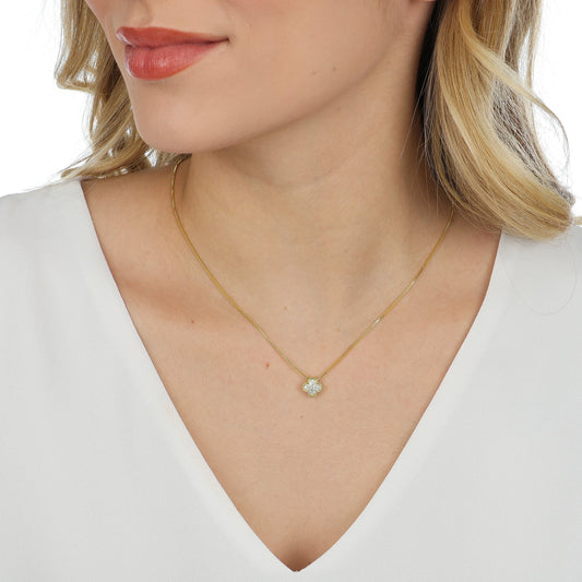 COLAR TREVINHO DELICADO OURO 18K