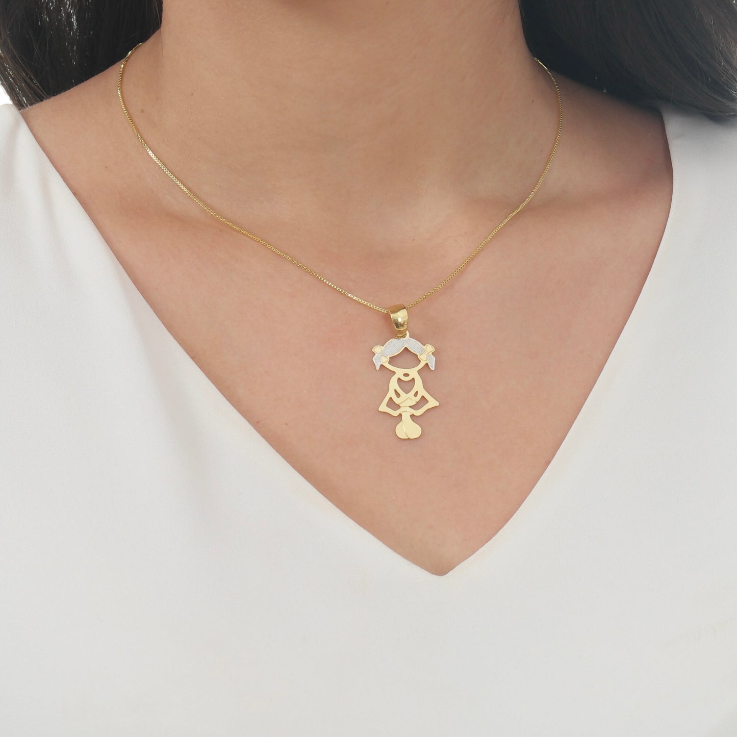 COLAR FILHA TRABALHADA OURO 18K