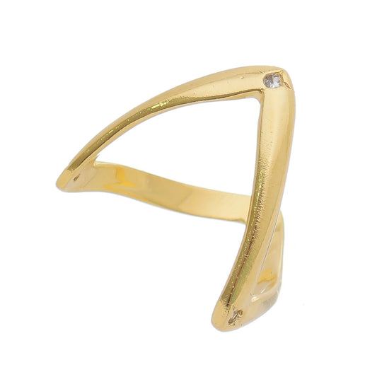 ANEL MARIA DE FÁTIMA COM ZIRCÔNIAS OURO 18K